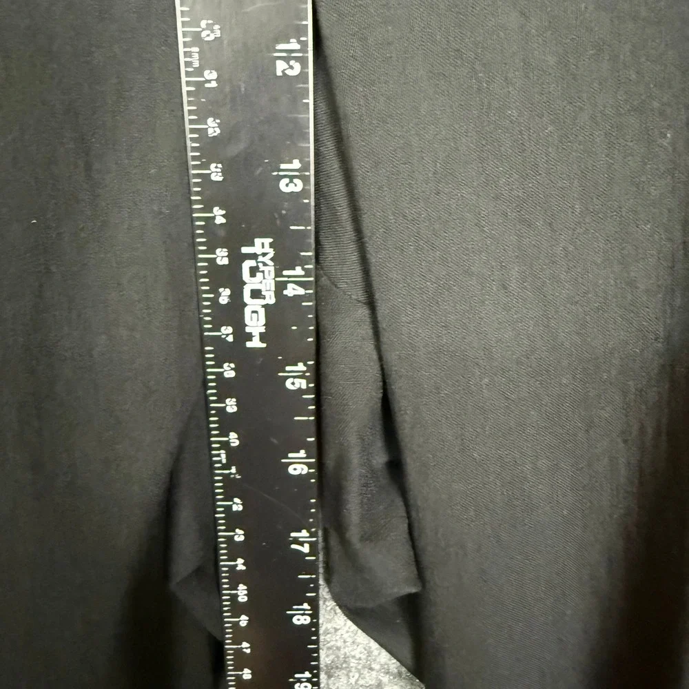 Lane Bryant Crop‎ Pants Women 28 Black Stretch Professional Workwear Slits NWT